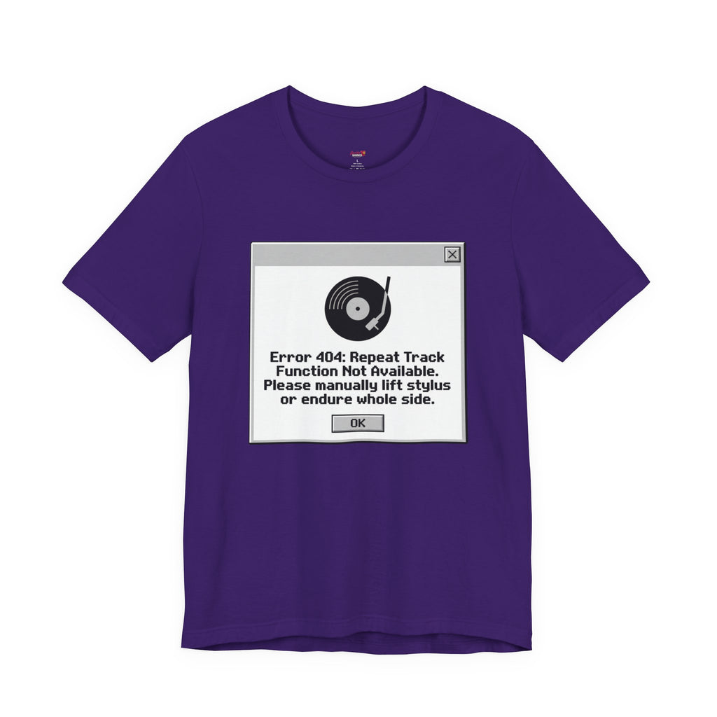 Error 404:  Vinyl Record T-Shirt