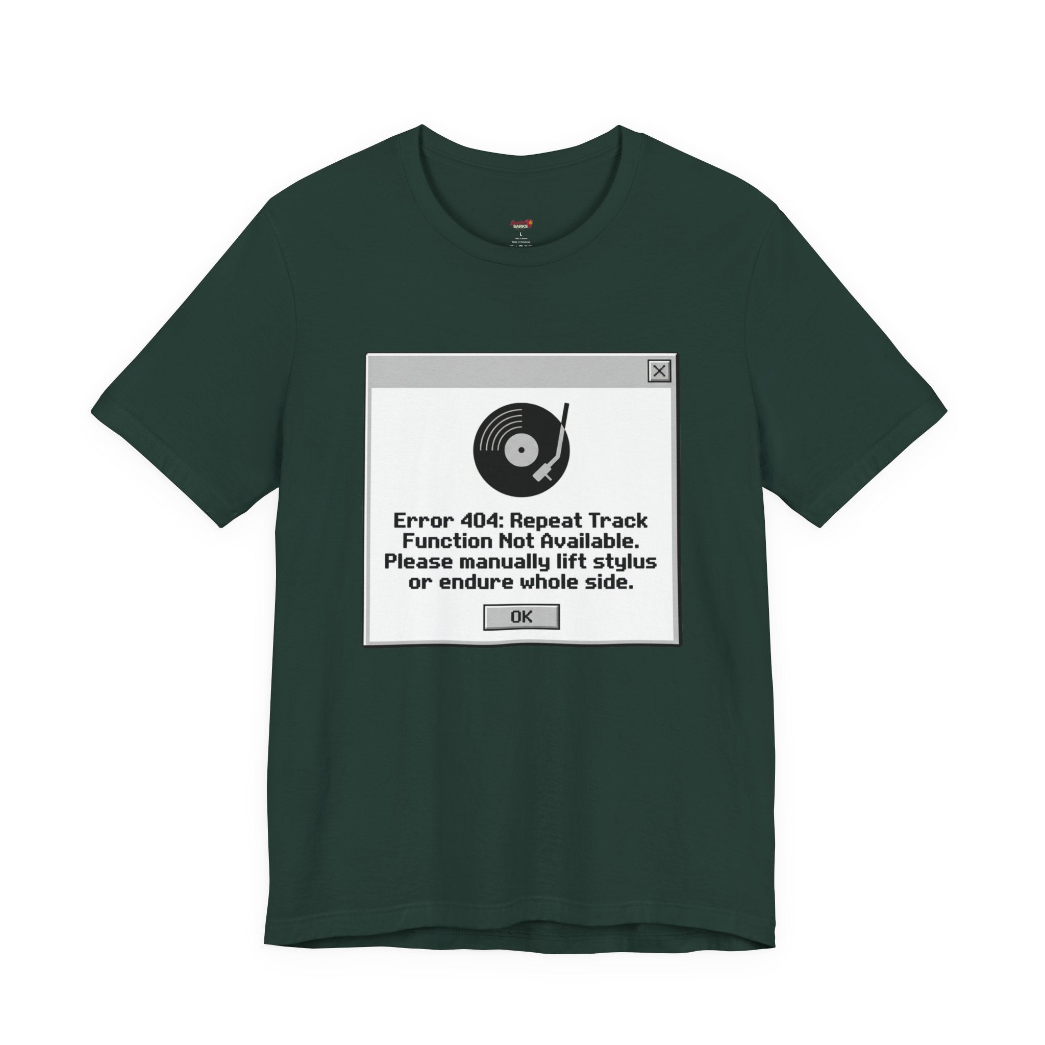 Error 404:  Vinyl Record T-Shirt