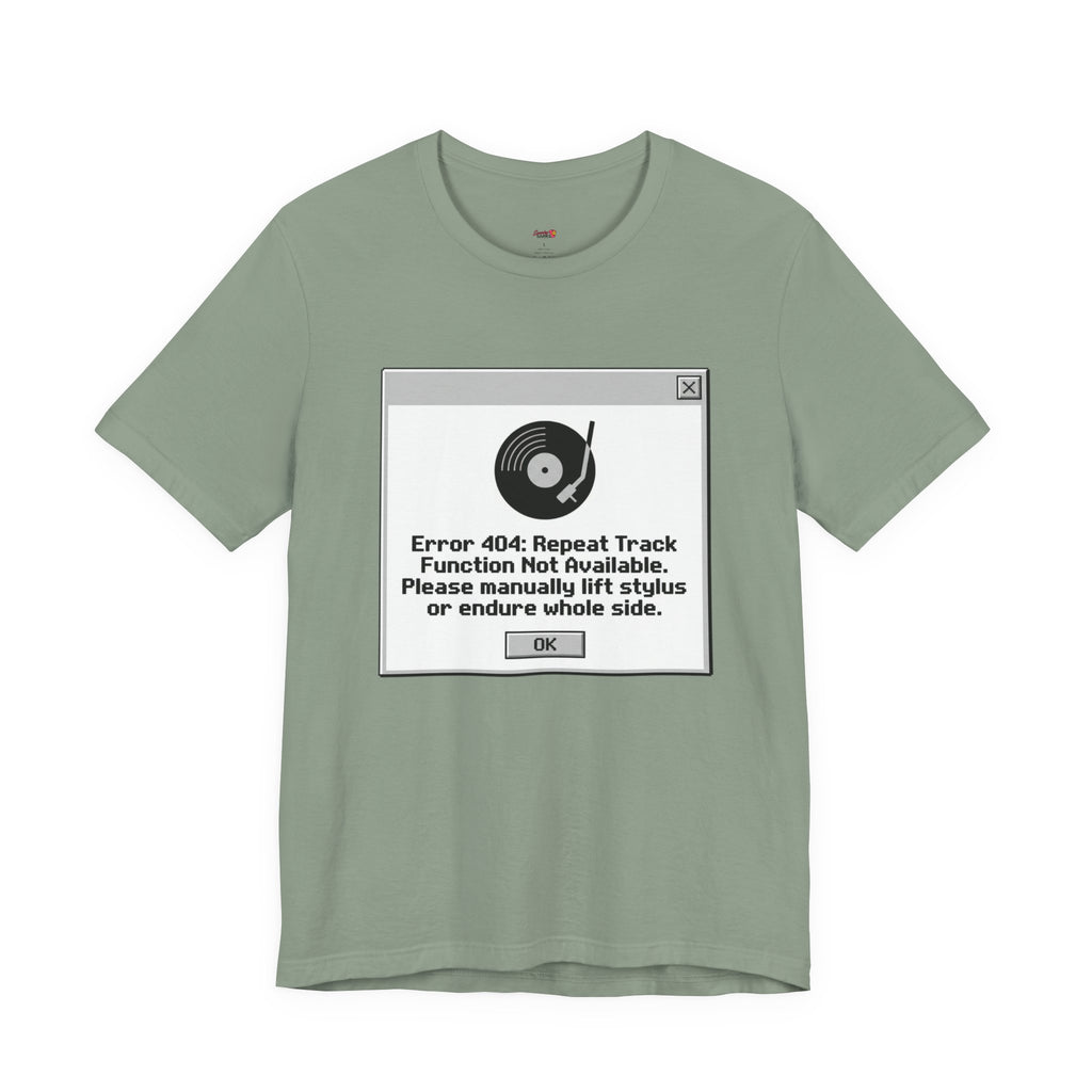 Error 404:  Vinyl Record T-Shirt