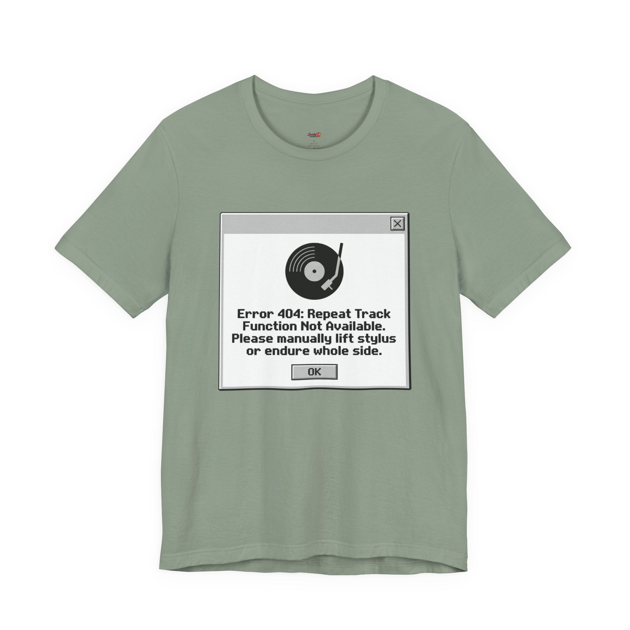 Error 404:  Vinyl Record T-Shirt