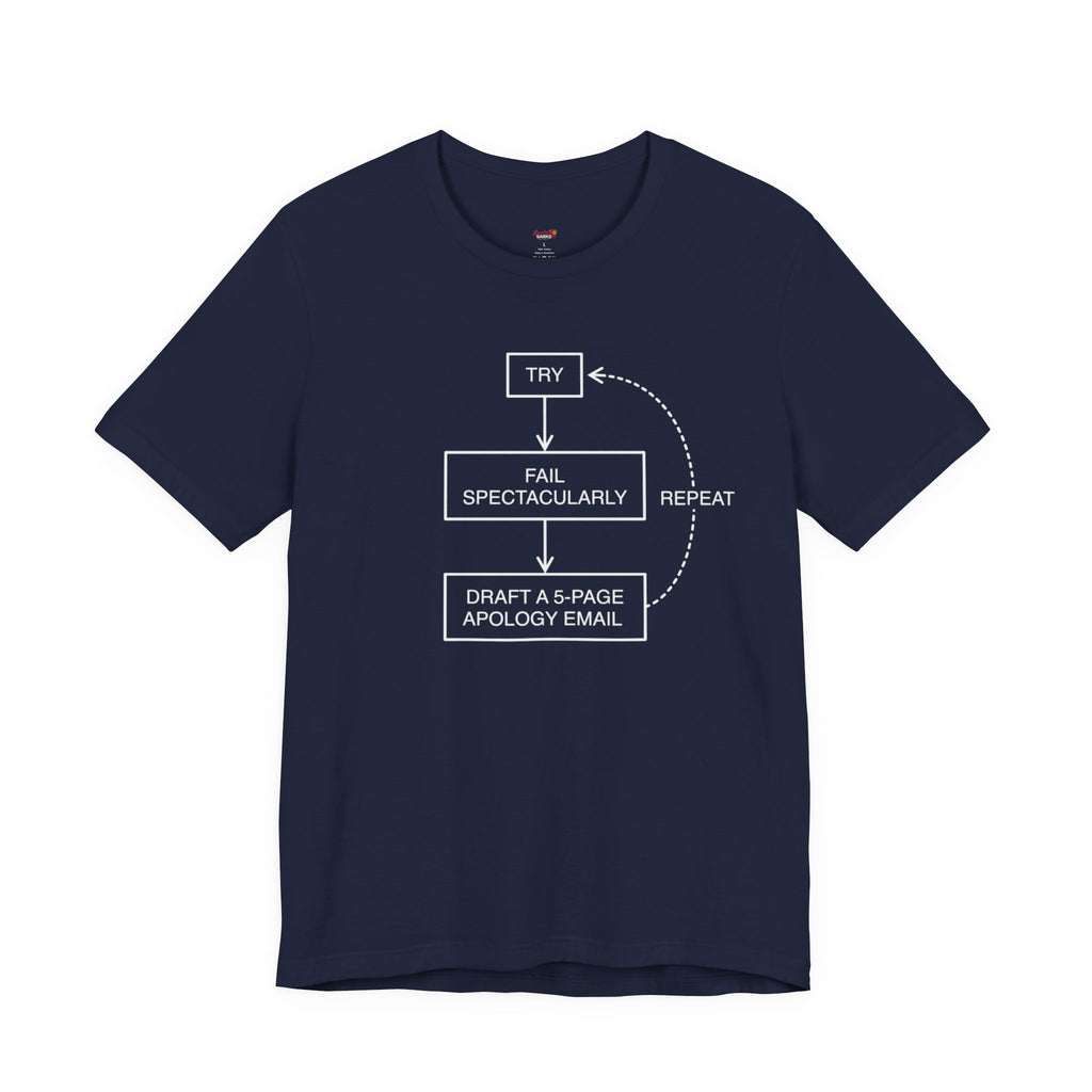 Try, Fail, Send a 5-Page Apology Email  T-Shirt