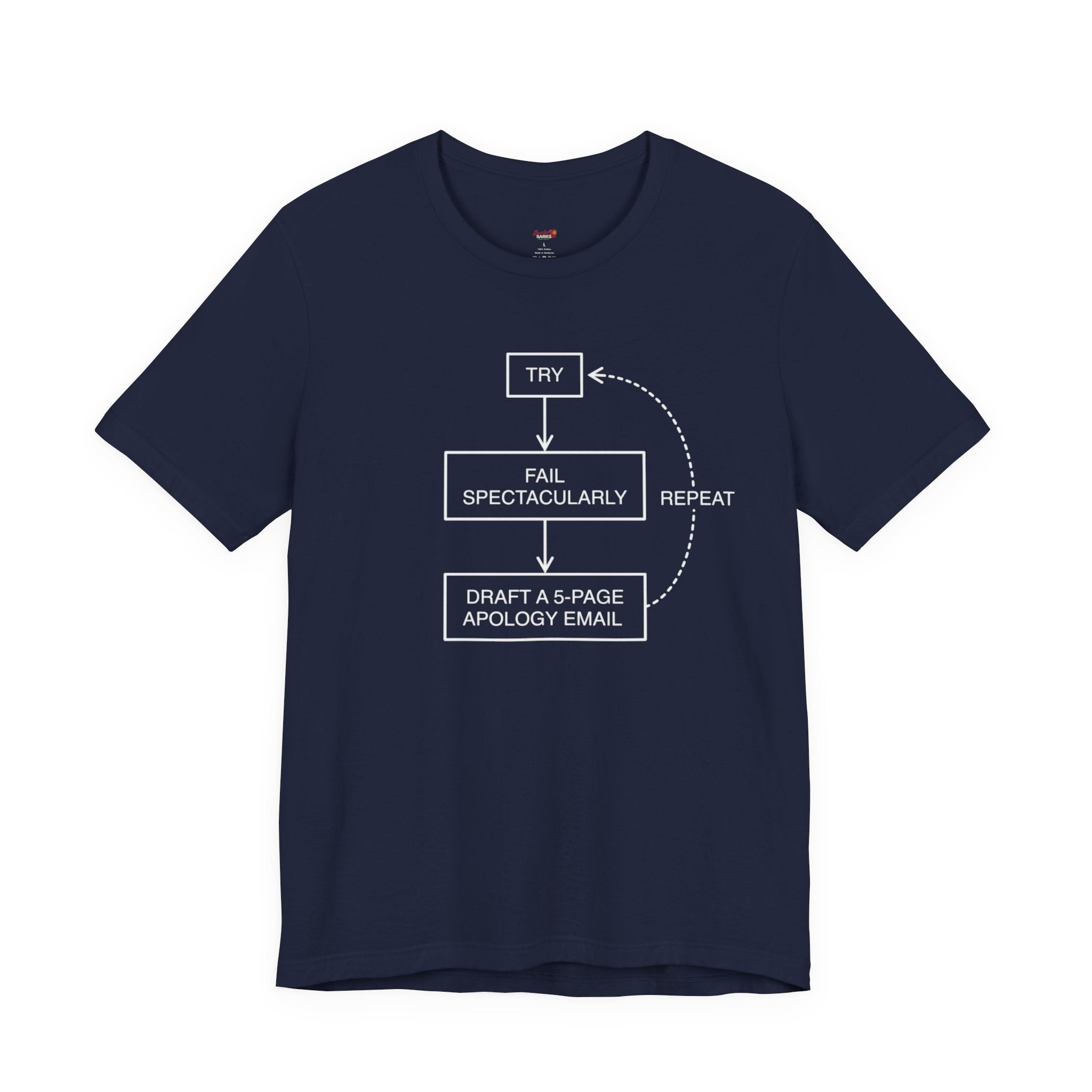 Try, Fail, Send a 5-Page Apology Email  T-Shirt