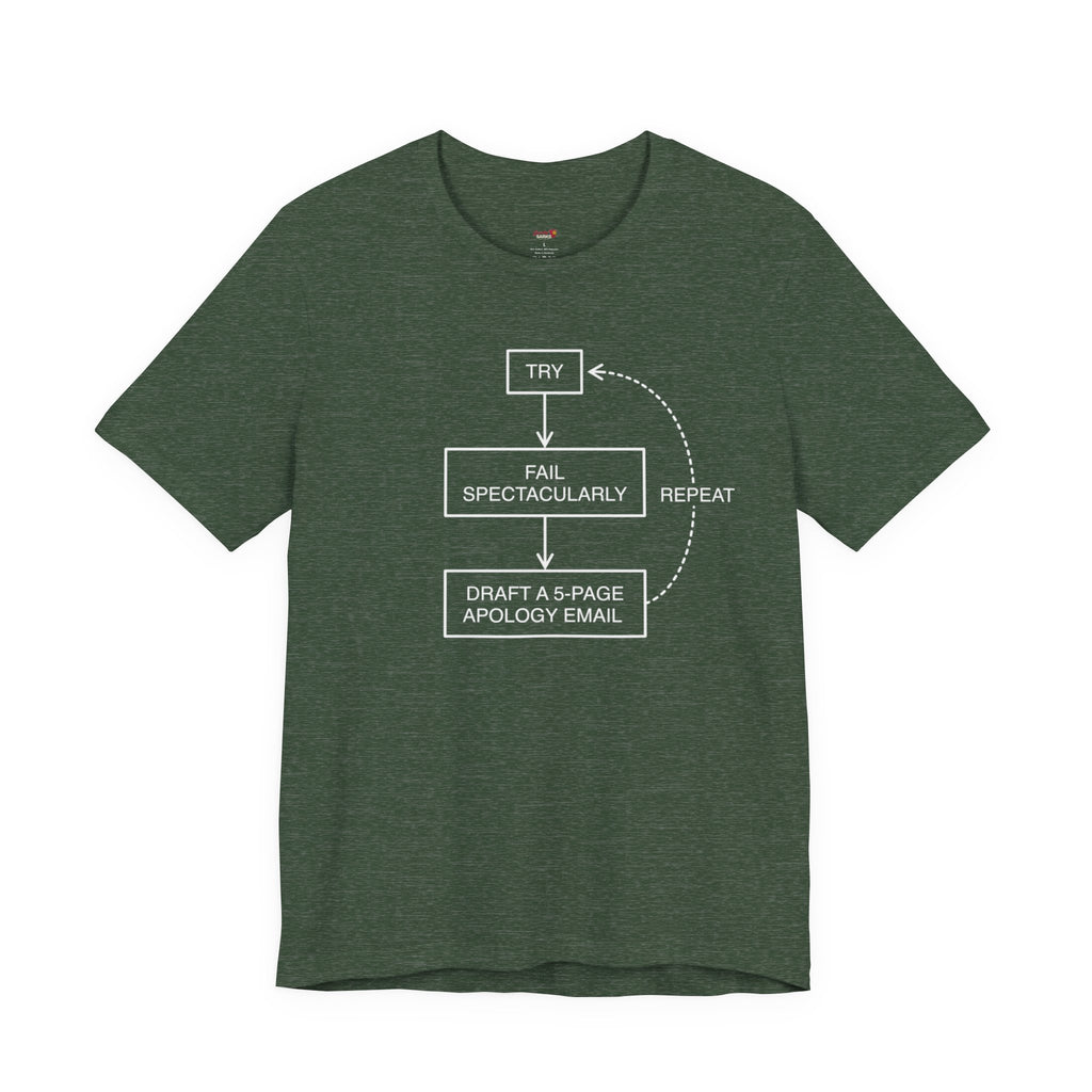 Try, Fail, Send a 5-Page Apology Email  T-Shirt