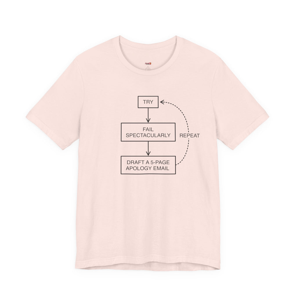 Try, Fail, Send a 5-Page Apology Email  T-Shirt