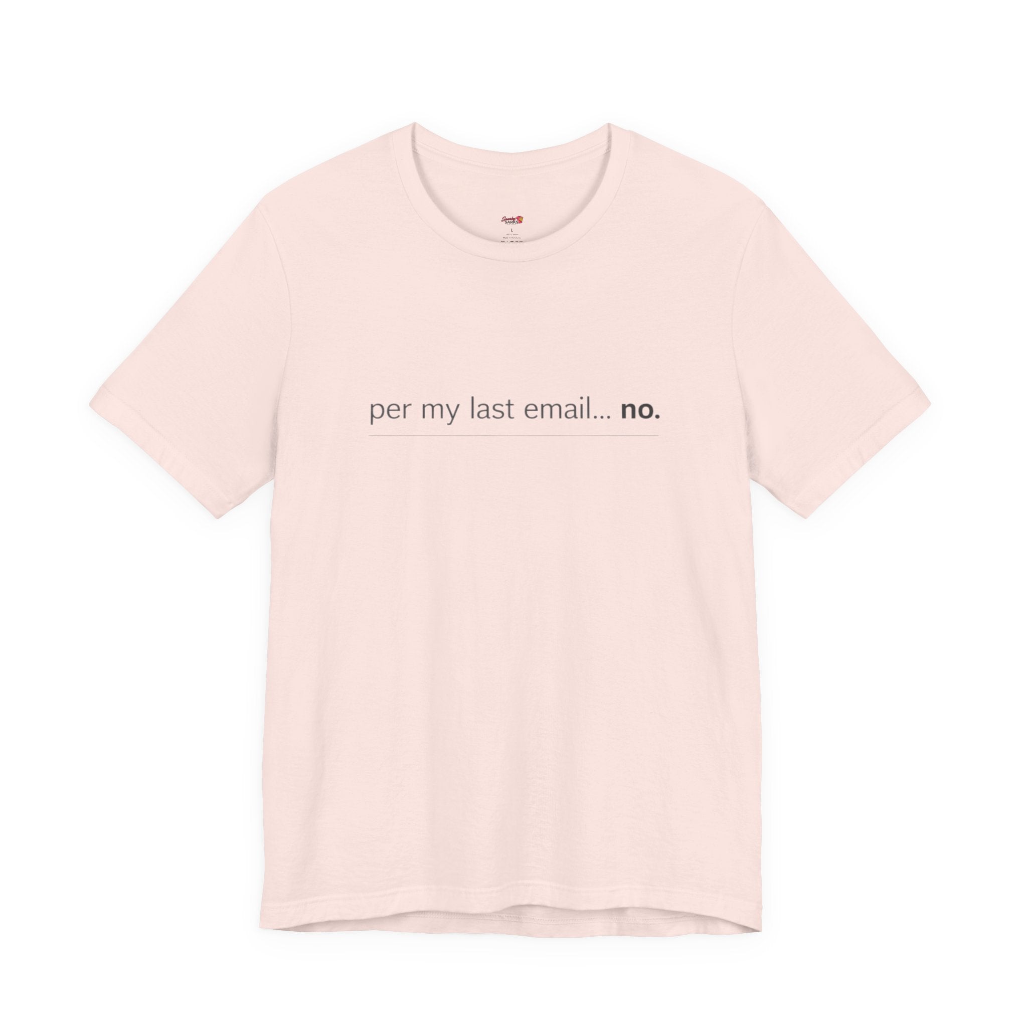 Per My Last Email -- No.  T-Shirt