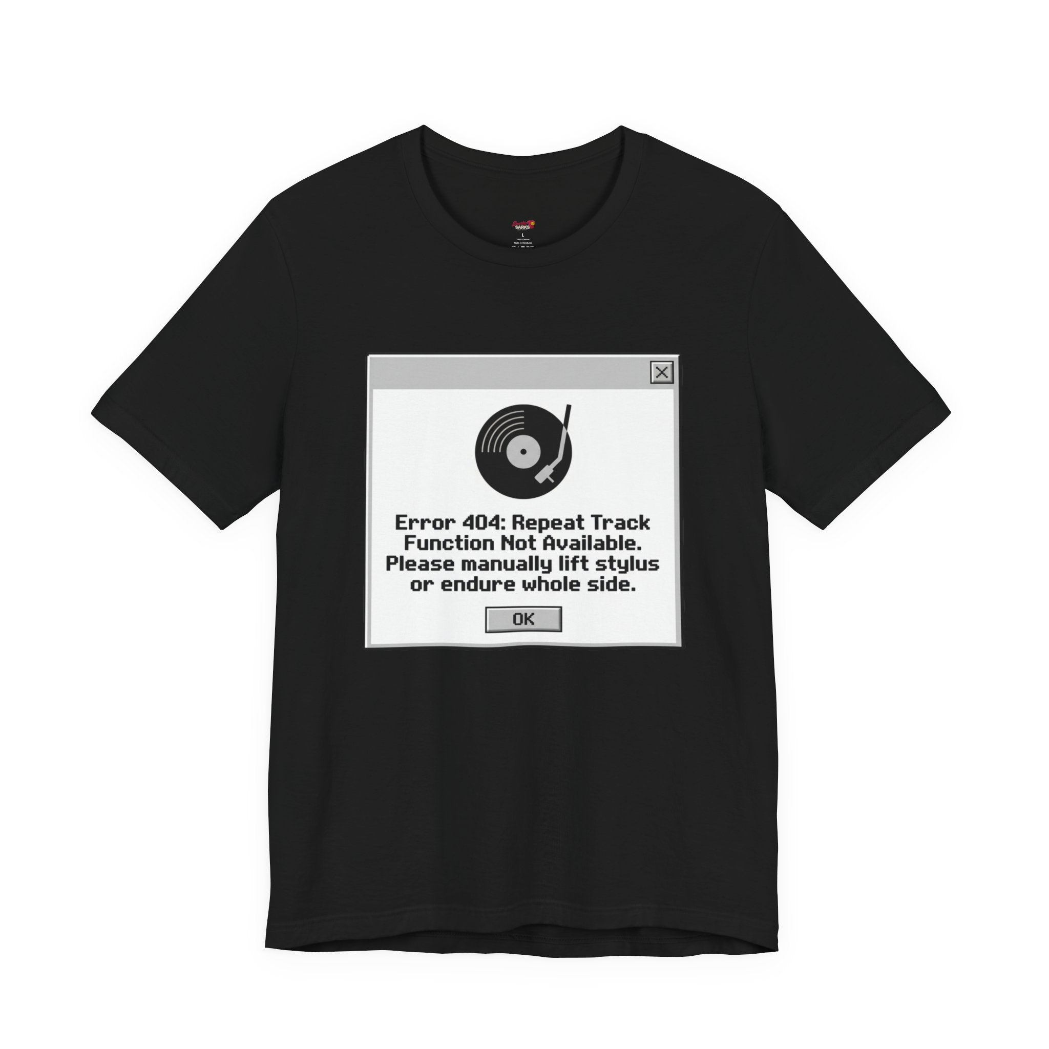 Error 404:  Vinyl Record T-Shirt