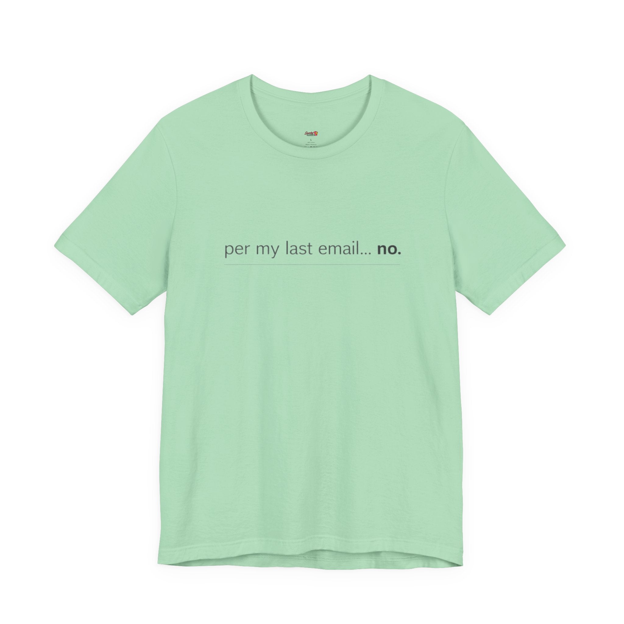 Per My Last Email -- No.  T-Shirt