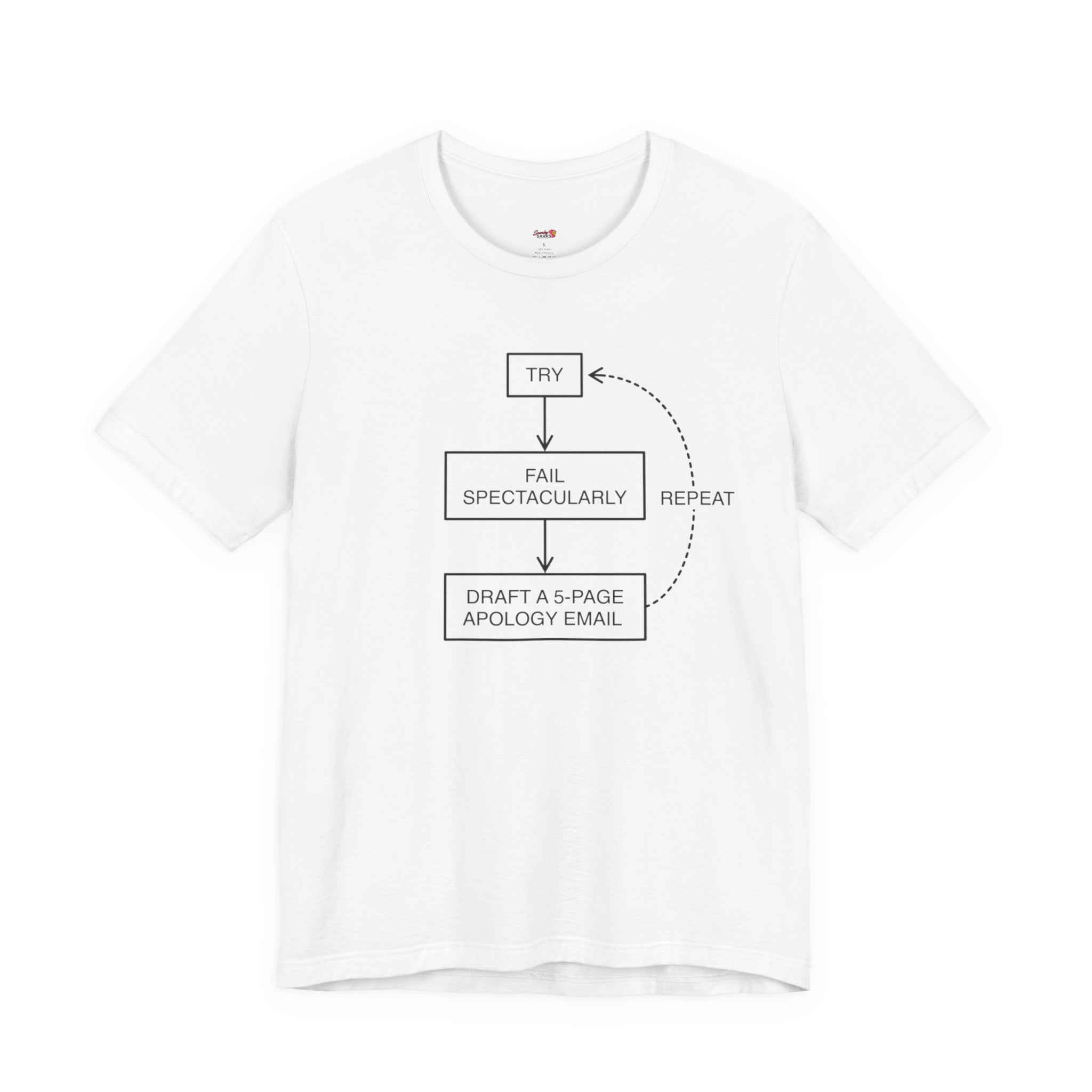 Try, Fail, Send a 5-Page Apology Email  T-Shirt
