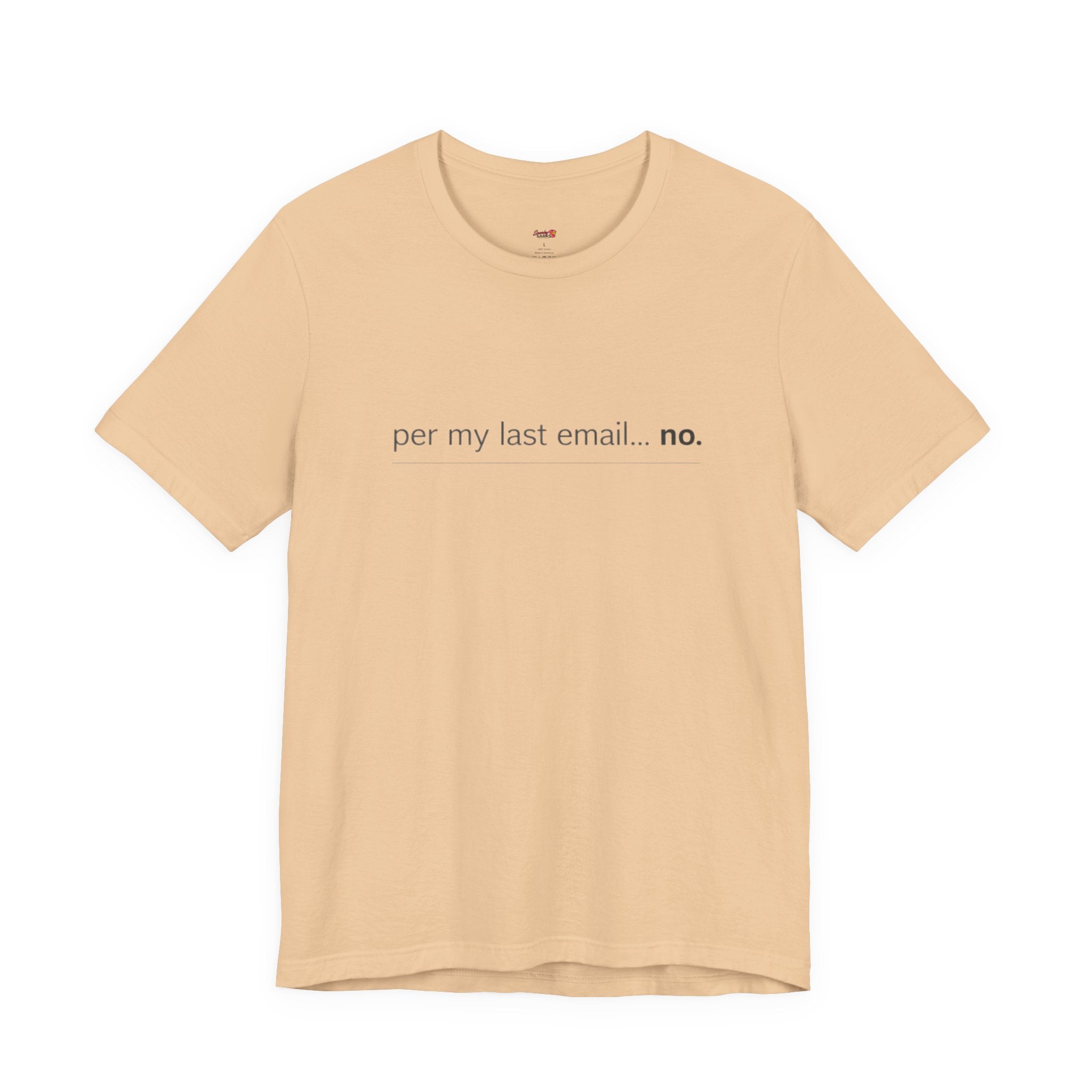 Per My Last Email -- No.  T-Shirt