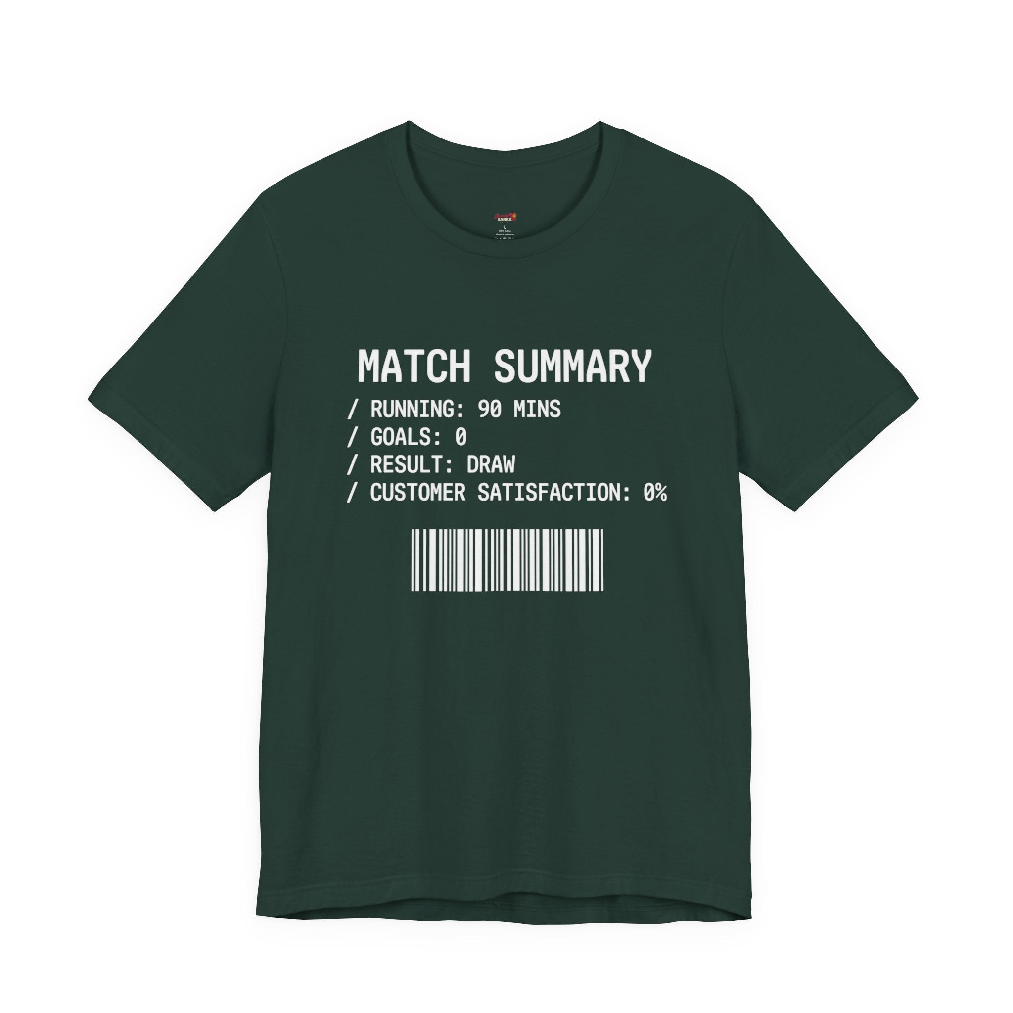Match Summary -- 0% Satisfaction T-Shirt