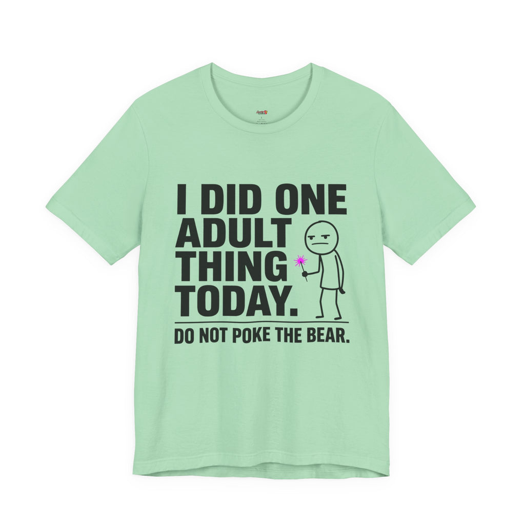 I Did One Adult Thing Today T-Shirt