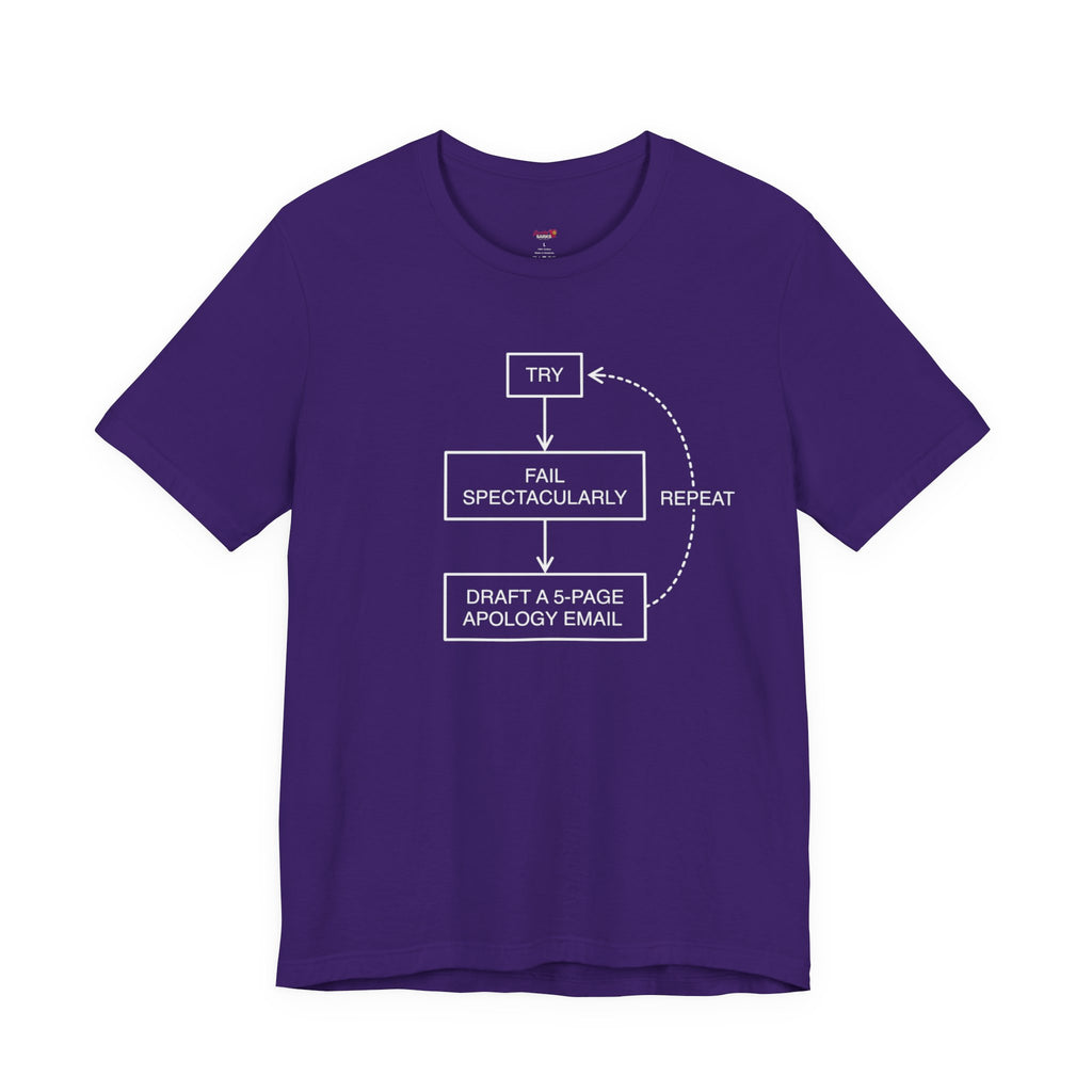 Try, Fail, Send a 5-Page Apology Email  T-Shirt