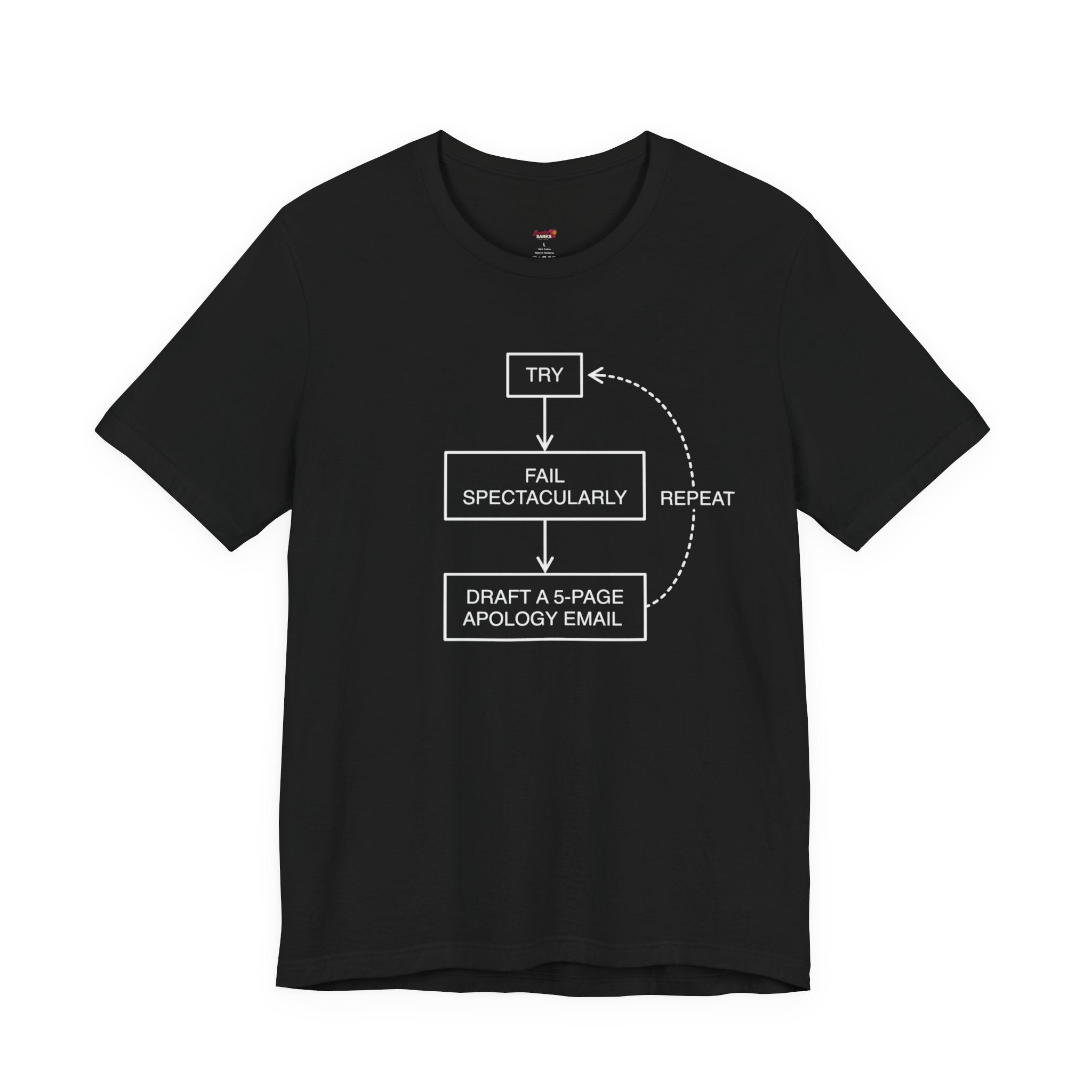 Try, Fail, Send a 5-Page Apology Email  T-Shirt