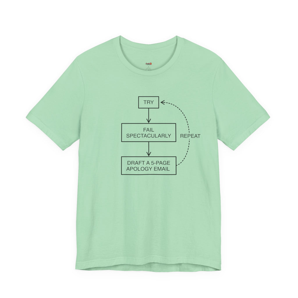 Try, Fail, Send a 5-Page Apology Email  T-Shirt