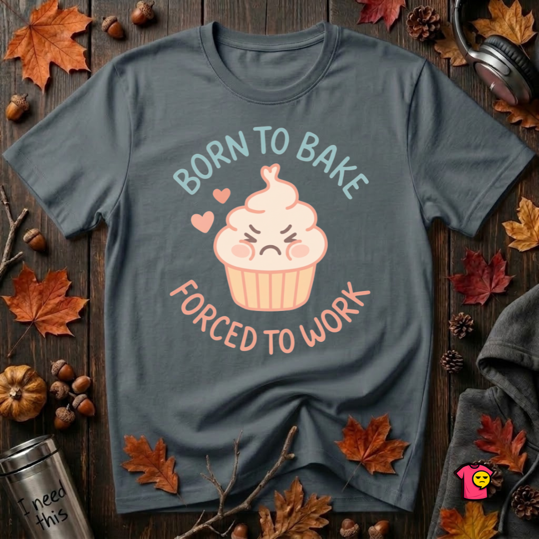 Born to  Bake, Forced to Work T-Shirt