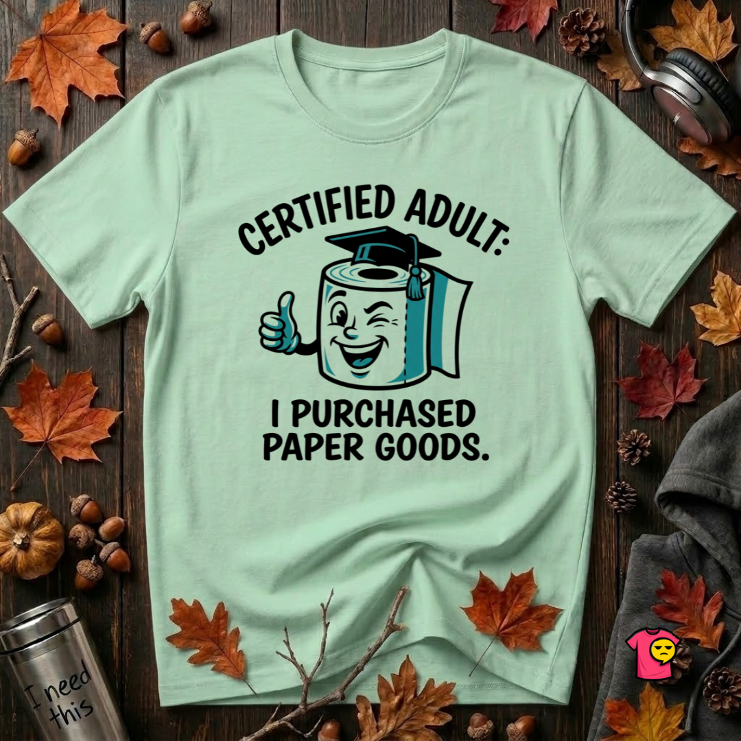 Certified Adult: I Purchased Paper Goods T-Shirt
