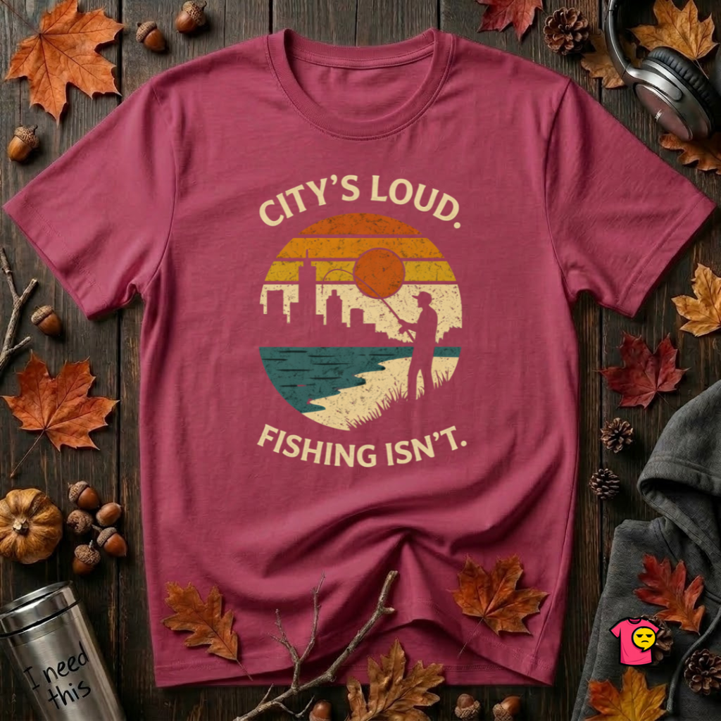 City's Loud.  Fishing Isn't.  T-Shirt