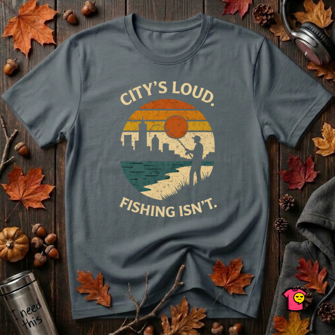 City's Loud.  Fishing Isn't.  T-Shirt