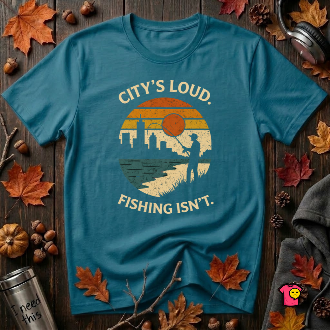 City's Loud.  Fishing Isn't.  T-Shirt