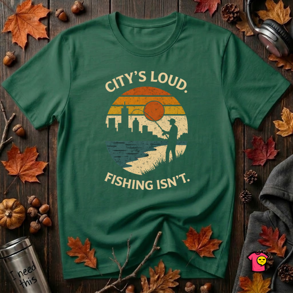 City's Loud.  Fishing Isn't.  T-Shirt