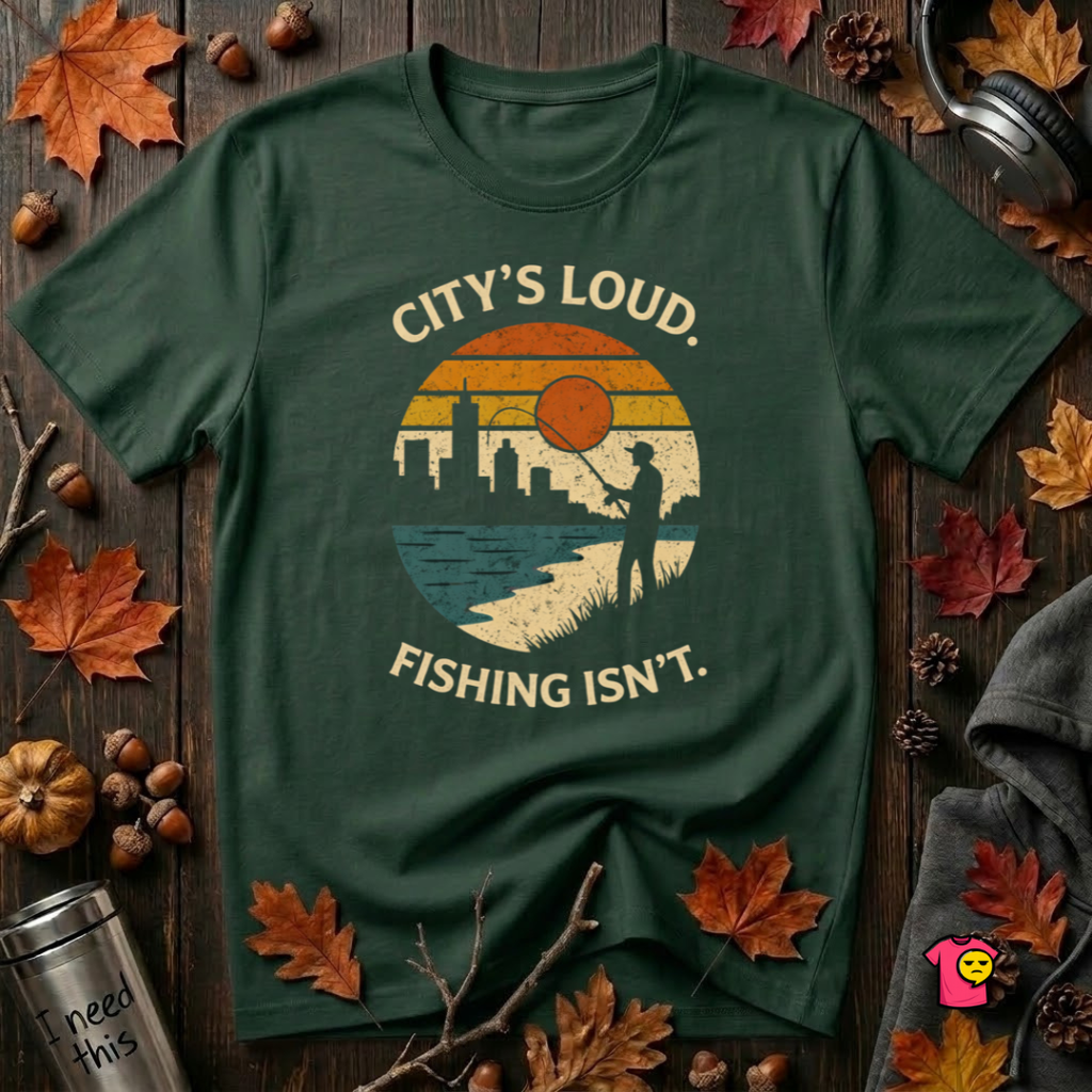 City's Loud.  Fishing Isn't.  T-Shirt