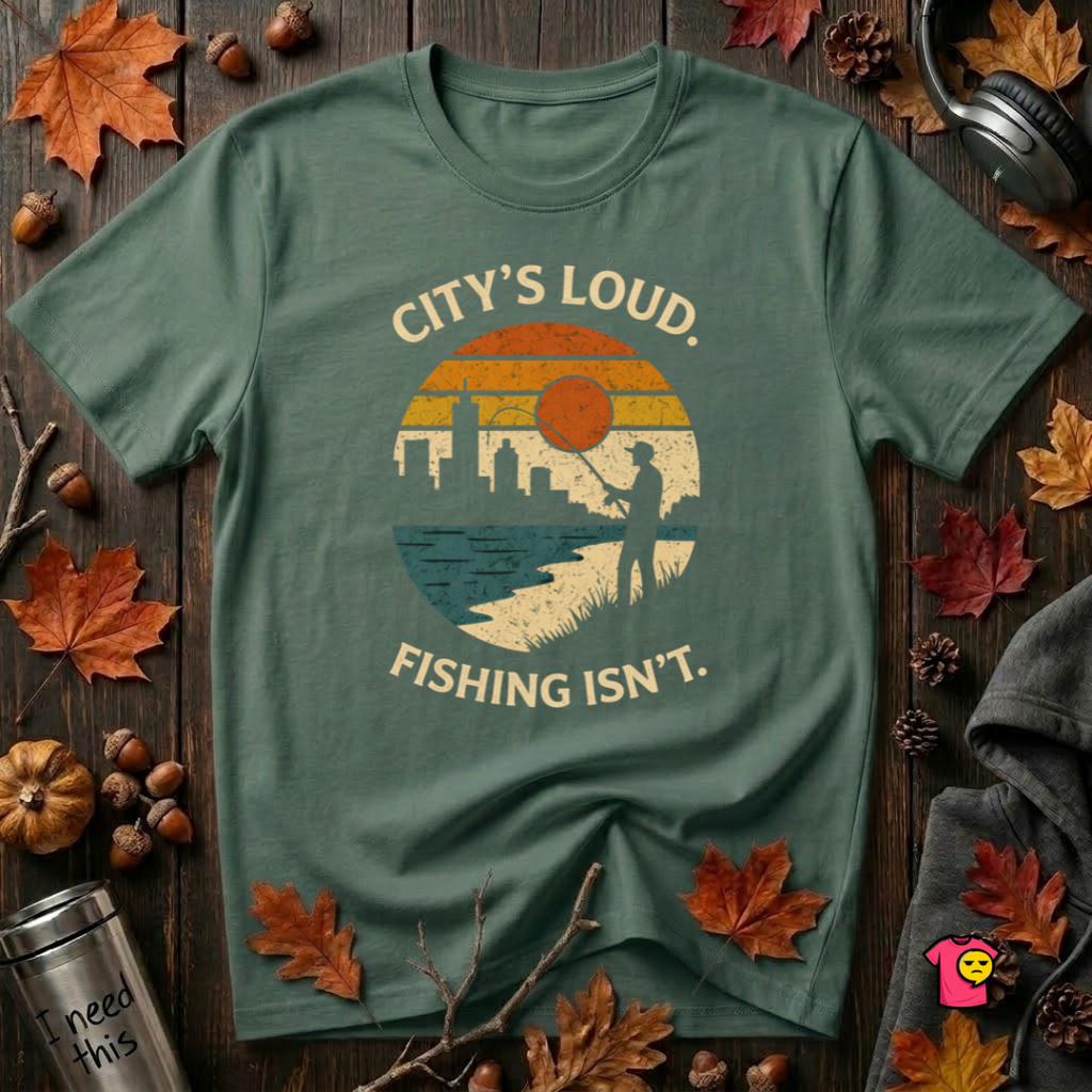 City's Loud.  Fishing Isn't.  T-Shirt