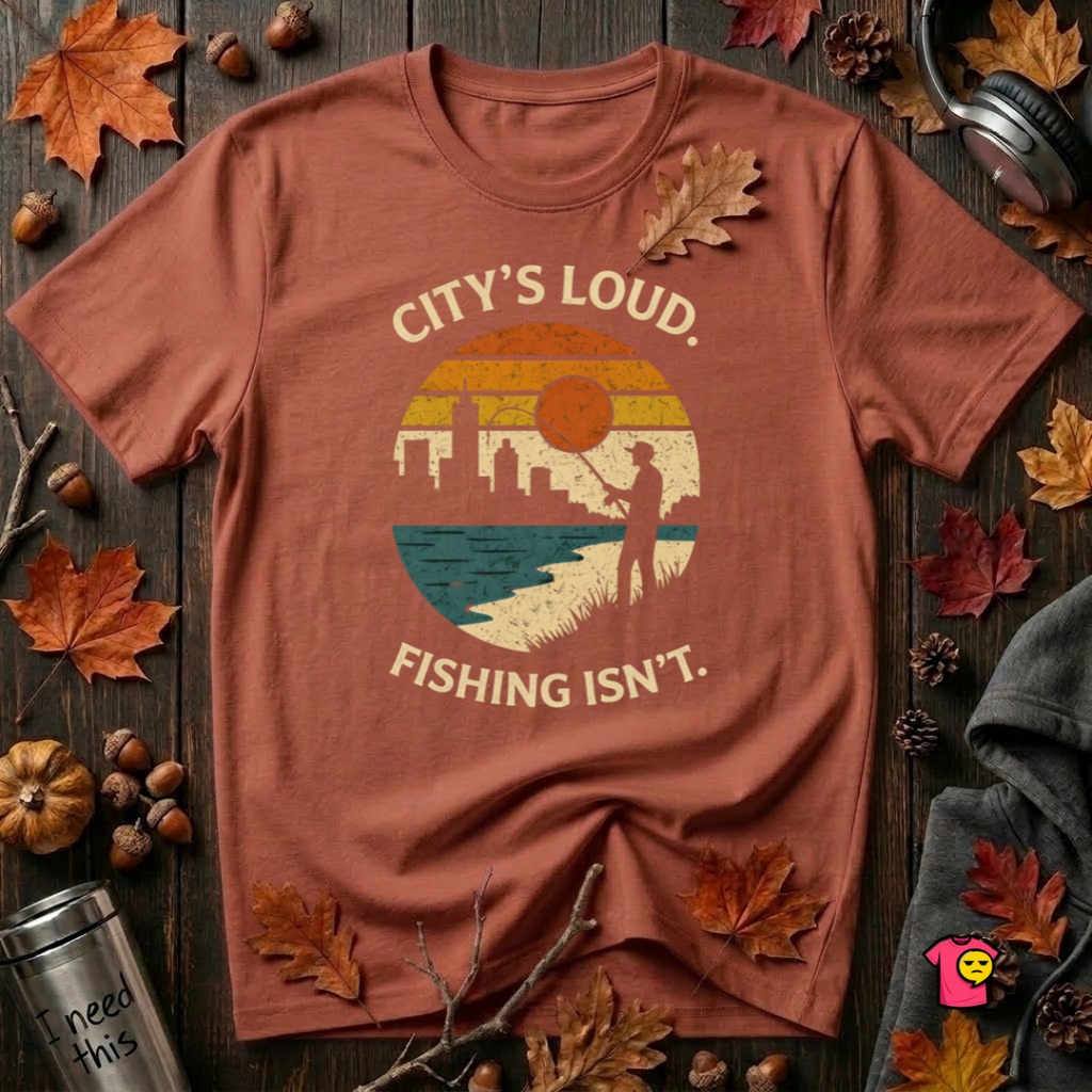 City's Loud.  Fishing Isn't.  T-Shirt