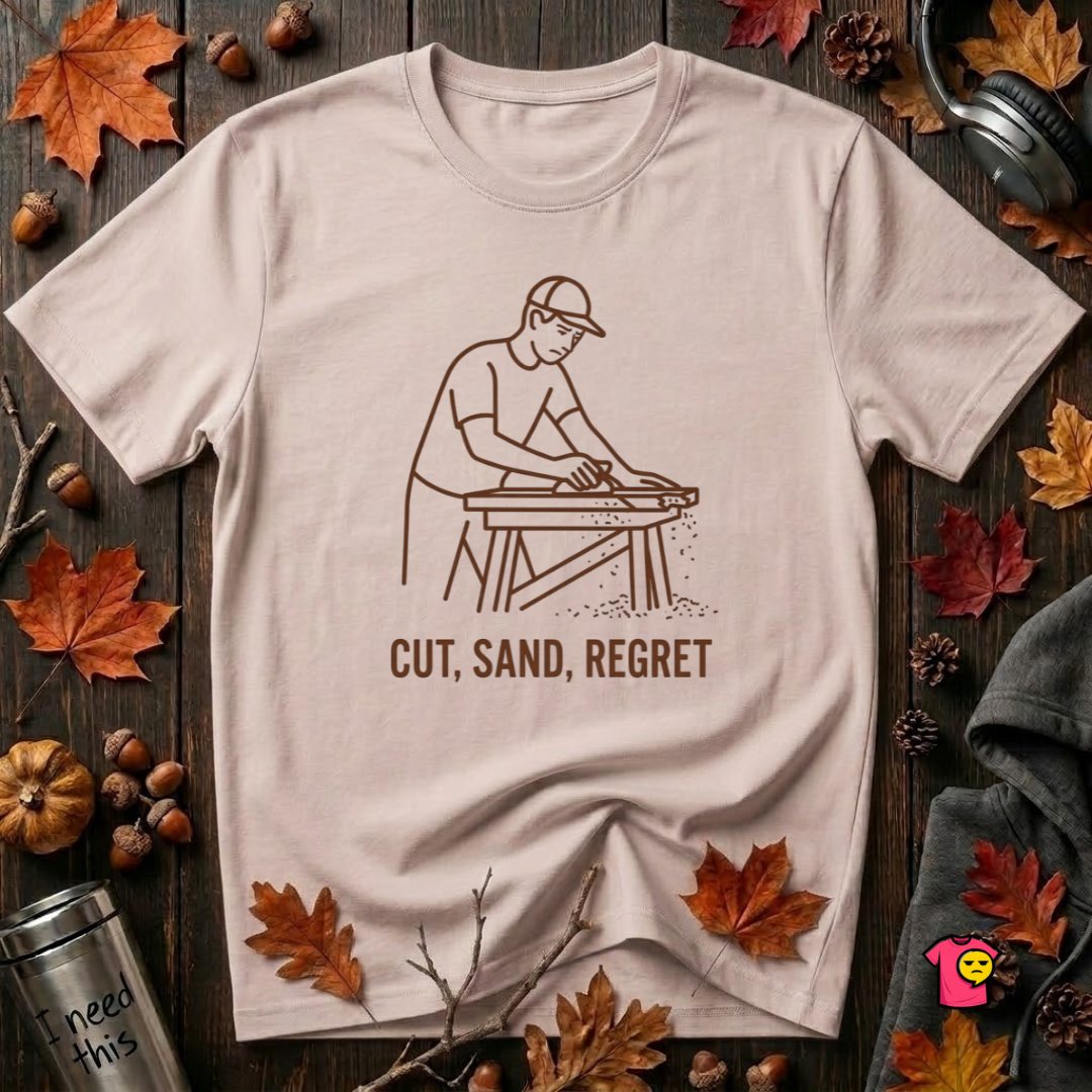 Cut.  Sand.  Regret.  T-Shirt