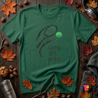 Game. Set. Nope. sarcastic tennis graphic t-shirt in Evergreen by Snarky Sarks