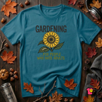 Gardening. For People Who Hate Adults sarcastic graphic t-shirt in Deep Teal by Snarky Sarks