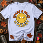 Giving a Solid 11 Percent sarcastic graphic t-shirt in Ash by Snarky Sarks