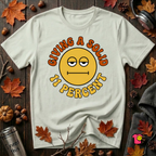 Giving a Solid 11 Percent sarcastic graphic t-shirt in Citron by Snarky Sarks