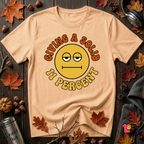 Giving a Solid 11 Percent sarcastic graphic t-shirt in Peach by Snarky Sarks