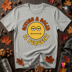 Giving a Solid 11 Percent sarcastic graphic t-shirt in Silver by Snarky Sarks