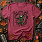 You've Got a Lot of Nerve Venus flytrap t-shirt in Cardinal by Snarky Sarks