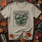 You've Got a Lot of Nerve Venus flytrap t-shirt in Heather Stone by Snarky Sarks