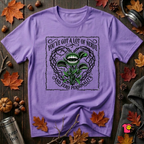 You've Got a Lot of Nerve Venus flytrap t-shirt in Heather Team Purple by Snarky Sarks