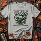 You've Got a Lot of Nerve sarcastic Venus flytrap graphic t-shirt in Silver by Snarky Sarks