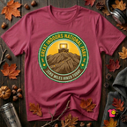 Great Indoors National Park sarcastic graphic t-shirt in Cardinal by Snarky Sarks