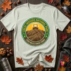 Great Indoors National Park sarcastic graphic t-shirt in Citron by Snarky Sarks