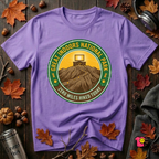 Great Indoors National Park sarcastic graphic t-shirt in Heather Team Purple by Snarky Sarks