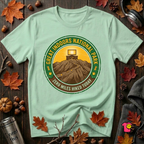 Great Indoors National Park sarcastic graphic t-shirt in Mint by Snarky Sarks