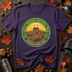 Great Indoors National Park sarcastic graphic t-shirt in Purple by Snarky Sarks