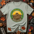 Great Indoors National Park sarcastic graphic t-shirt in Sage by Snarky Sarks