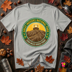 Great Indoors National Park sarcastic graphic t-shirt in Silver by Snarky Sarks