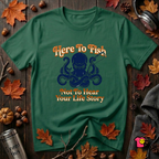Here to Fish...Not Hear Your Life Story sarcastic graphic t-shirt in Evergreen by Snarky Sarks