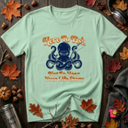 Here to Fish...Not Hear Your Life Story sarcastic graphic t-shirt in Mint by Snarky Sarks