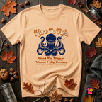 Here to Fish...Not Hear Your Life Story sarcastic graphic t-shirt in Peach by Snarky Sarks
