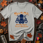 Here to Fish...Not Hear Your Life Story sarcastic graphic t-shirt in Silver by Snarky Sarks