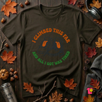I Climbed This Far...and Got Tired sarcastic graphic t-shirt in Black by Snarky Sarks
